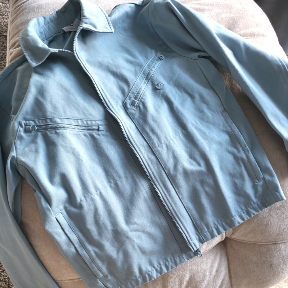 adidas Light Blue Men's Lightweight Jacket